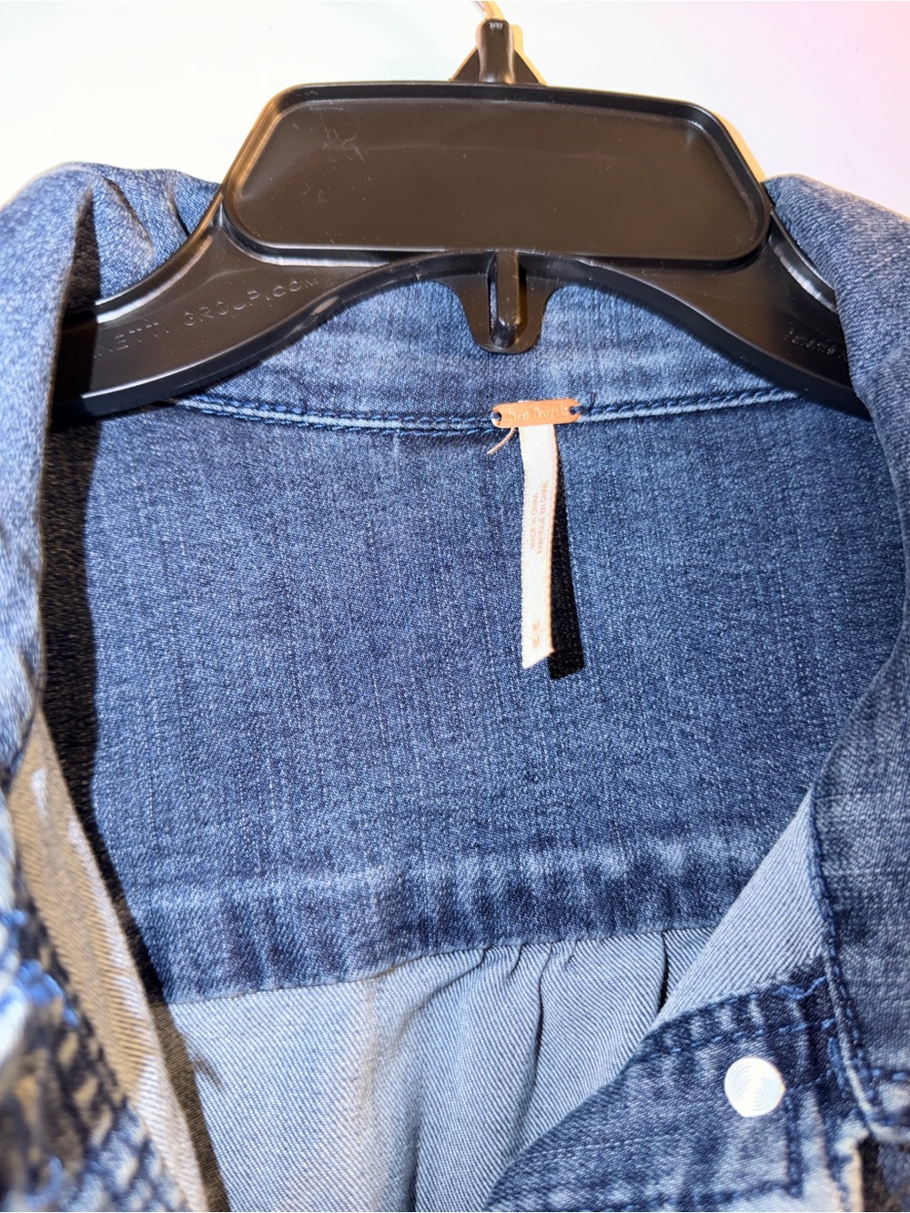Free People Denim Mini Dress – Like New - Picture 2 of 4
